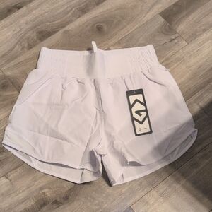Women's White Athletic Shorts